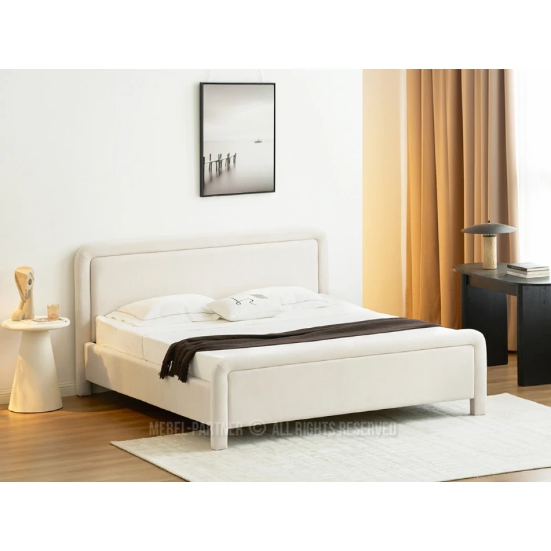 Polsterbett 180x200 JAKUBA - Creme