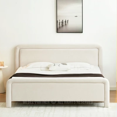 Polsterbett 180x200 JAKUBA - Creme