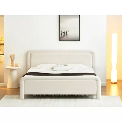 Polsterbett 180x200 JAKUBA - Creme