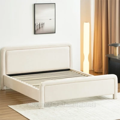 Polsterbett 180x200 JAKUBA - Creme
