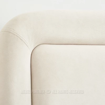 Polsterbett 180x200 JAKUBA - Creme