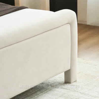 Polsterbett 180x200 JAKUBA - Creme