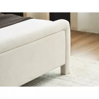 Polsterbett 180x200 JAKUBA - Creme