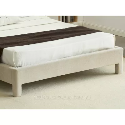Gepolstertes Doppelbett 160x200 JANINE - beige