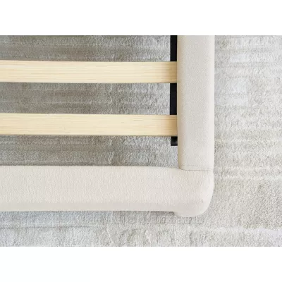 Gepolstertes Doppelbett 160x200 JANINE - beige