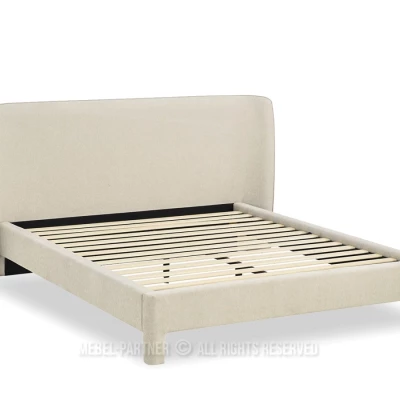 Gepolstertes Doppelbett 160x200 JANINE - beige