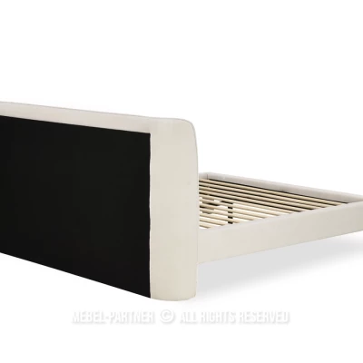 Gepolstertes Doppelbett 160x200 JANINE - beige
