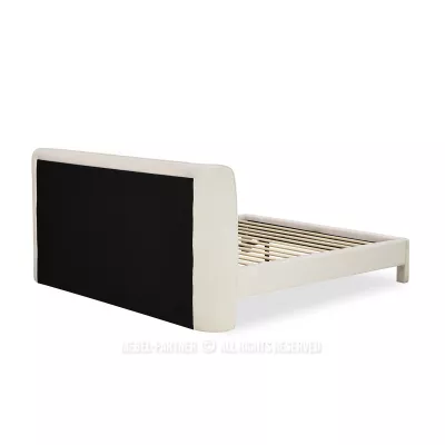 Gepolstertes Doppelbett 160x200 JANINE - beige