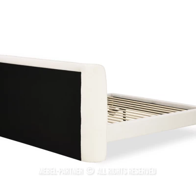 Gepolstertes Doppelbett 180x200 JANINE - Creme
