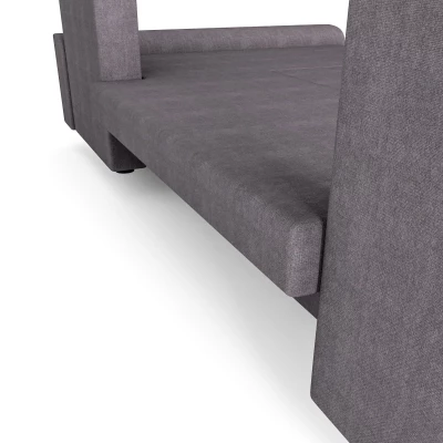 Modernes Ecksofa HORTENZIE – dunkelgrau / grau