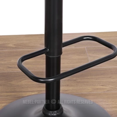 Verstellbarer Barhocker MIRTA – Graphit/Walnuss/Schwarz
