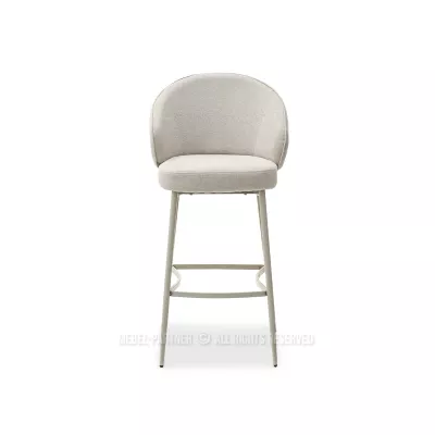 BERNARDINA gepolsterter Barhocker – beige/grau