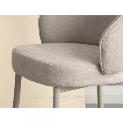 BERNARDINA gepolsterter Barhocker – beige/grau