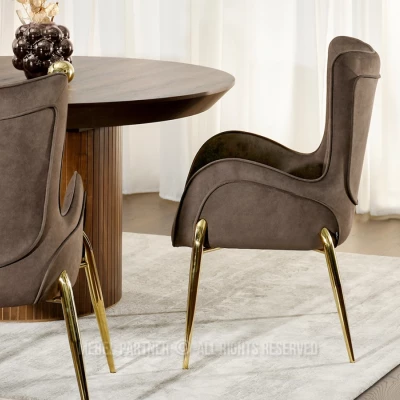 Esszimmerstuhl DALILA - braun/gold