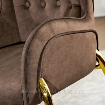 Esszimmerstuhl DALILA - braun/gold