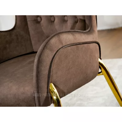 Esszimmerstuhl DALILA - braun/gold