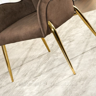 Esszimmerstuhl DALILA - braun/gold