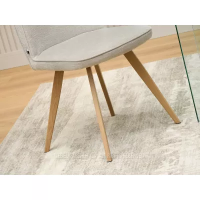 Stilvoller Esszimmerstuhl DANIJELA – Beige/Eiche
