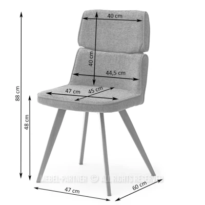 Stilvoller Esszimmerstuhl DANIJELA – Beige/Eiche