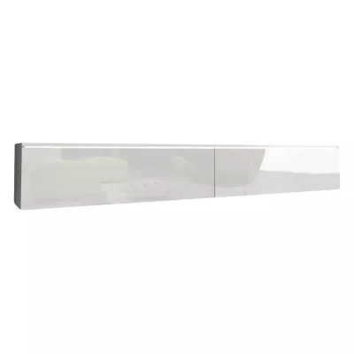 TV-Bank CERIEE 180 – weiß / weiß glänzend