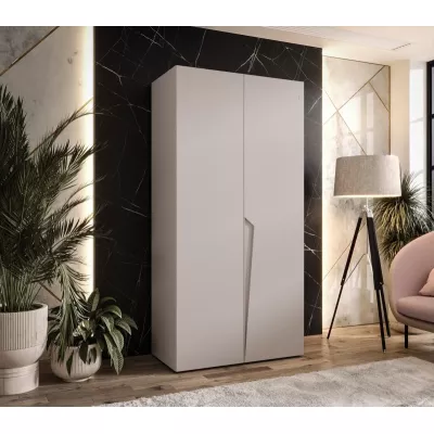 Kleiderschrank 100 cm SORAYA 1 - Kaschmir / Kaschmirgriff