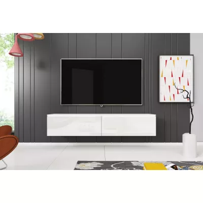 TV-Bank CERIEE 140 – weiß, weiß glänzend