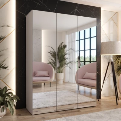 Spiegelschrank 150 cm AMARIS 3 - Kaschmir / Kaschmirgriffe