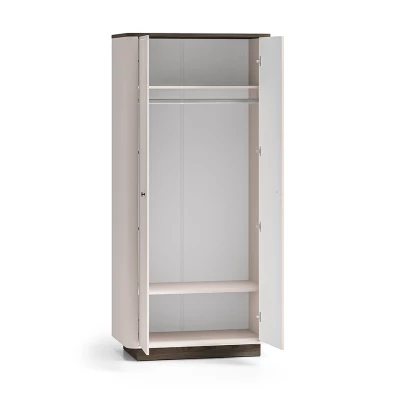 Kleiderschrank 92 cm ARLENA - Eiche / Kaschmir