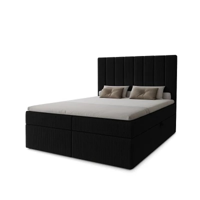 Hotel-Einzelbett 120x200 GRETNA - schwarz 2
