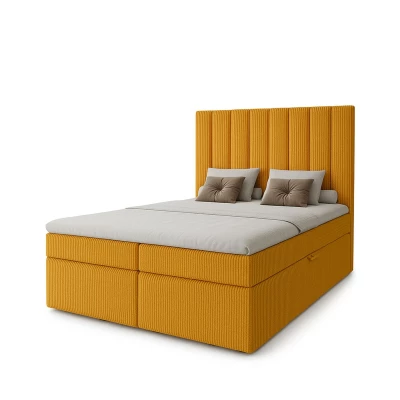 Hotel-Einzelbett 120x200 GRETNA - Senfgelb