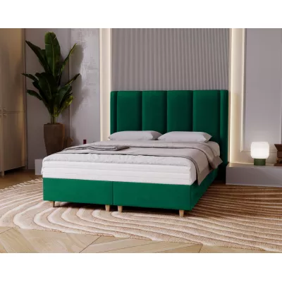 Gepolstertes Einzelbett 120x200 KENBRIDGE - grün