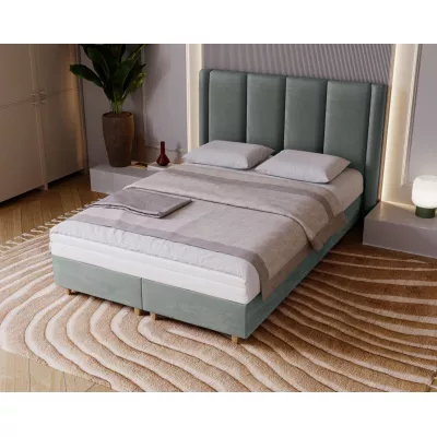 Gepolstertes Einzelbett 120x200 KENBRIDGE - grau