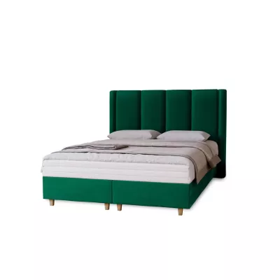 Gepolstertes Einzelbett 120x200 KENBRIDGE - grün