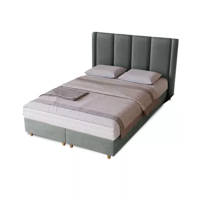 Gepolstertes Einzelbett 120x200 KENBRIDGE - grau