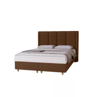 Gepolstertes Einzelbett 120x200 KENBRIDGE - braun 2