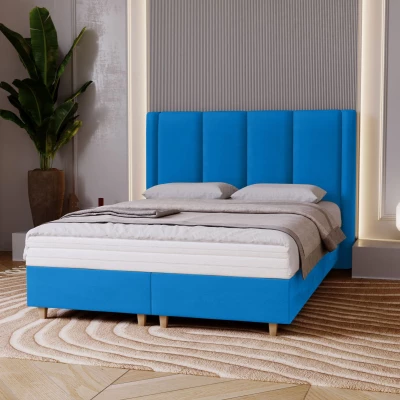 Gepolstertes Einzelbett 120x200 KENBRIDGE - blau
