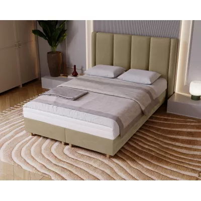 Gepolstertes Einzelbett 120x200 KENBRIDGE - hellbraun