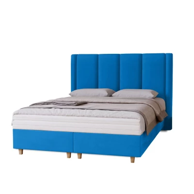 Gepolstertes Einzelbett 120x200 KENBRIDGE - blau