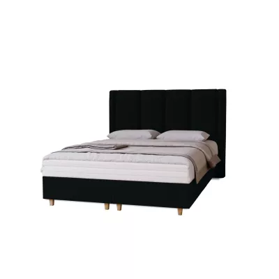 Gepolstertes Einzelbett 120x200 KENBRIDGE - schwarz