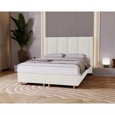 Gepolstertes Einzelbett 120x200 KENBRIDGE - weiß