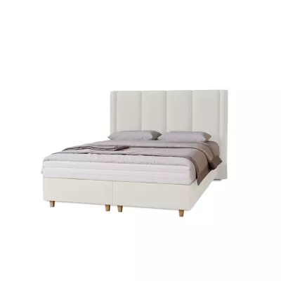 Gepolstertes Einzelbett 120x200 KENBRIDGE - weiß