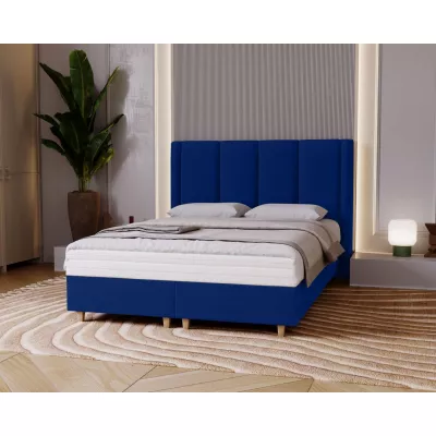 Gepolstertes Einzelbett 120x200 KENBRIDGE - dunkelblau