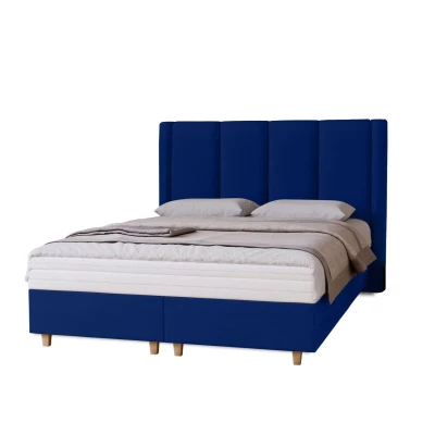 Gepolstertes Einzelbett 120x200 KENBRIDGE - dunkelblau