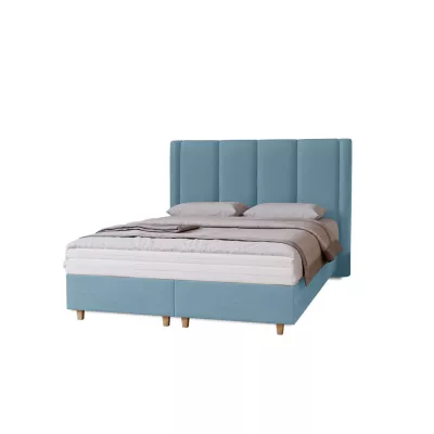 Gepolstertes Einzelbett 120x200 KENBRIDGE - hellblau