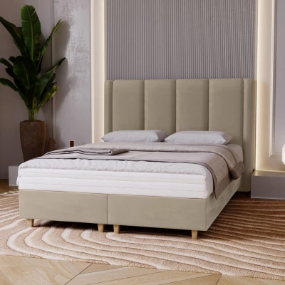 Gepolstertes Einzelbett 120x200 KENBRIDGE - Latte