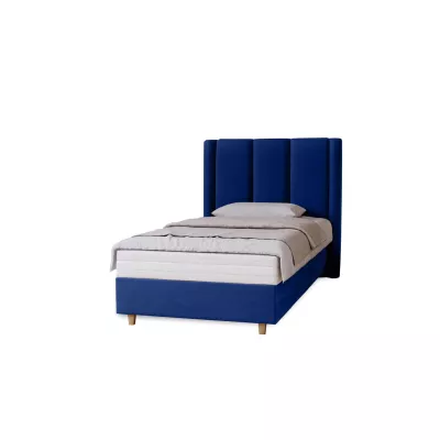 Gepolstertes Einzelbett 100x200 KENBRIDGE - dunkelblau