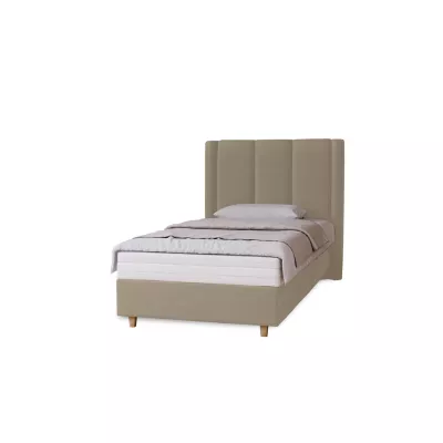 Gepolstertes Einzelbett 100x200 KENBRIDGE - Latte