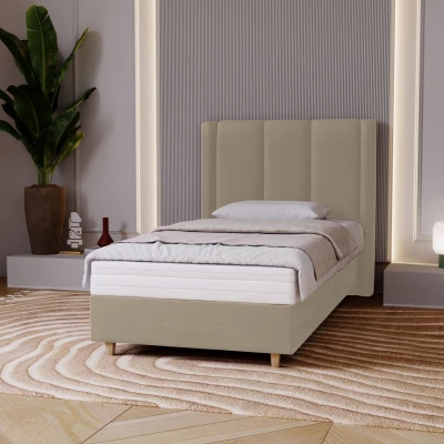 Gepolstertes Einzelbett 90x200 KENBRIDGE - Latte