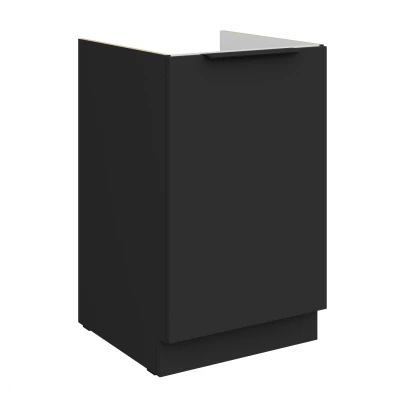 LUNARA Unterschrank für Spülbecken – Breite 50 cm, schwarz