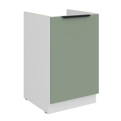 LUNARA Unterschrank für Spülbecken – Breite 50 cm, grün/weiß